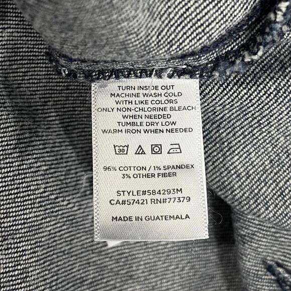 Ann Taylor Jeans Womens 14 Blue High Rise Wide Leg Sailor Button Stretch Denim - Picture 9 of 11